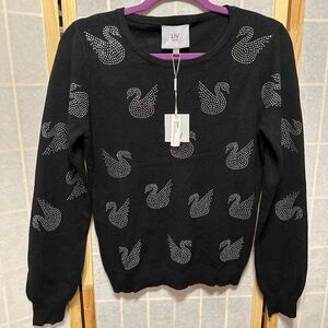 LIV MILANO BLACK  SWEATER